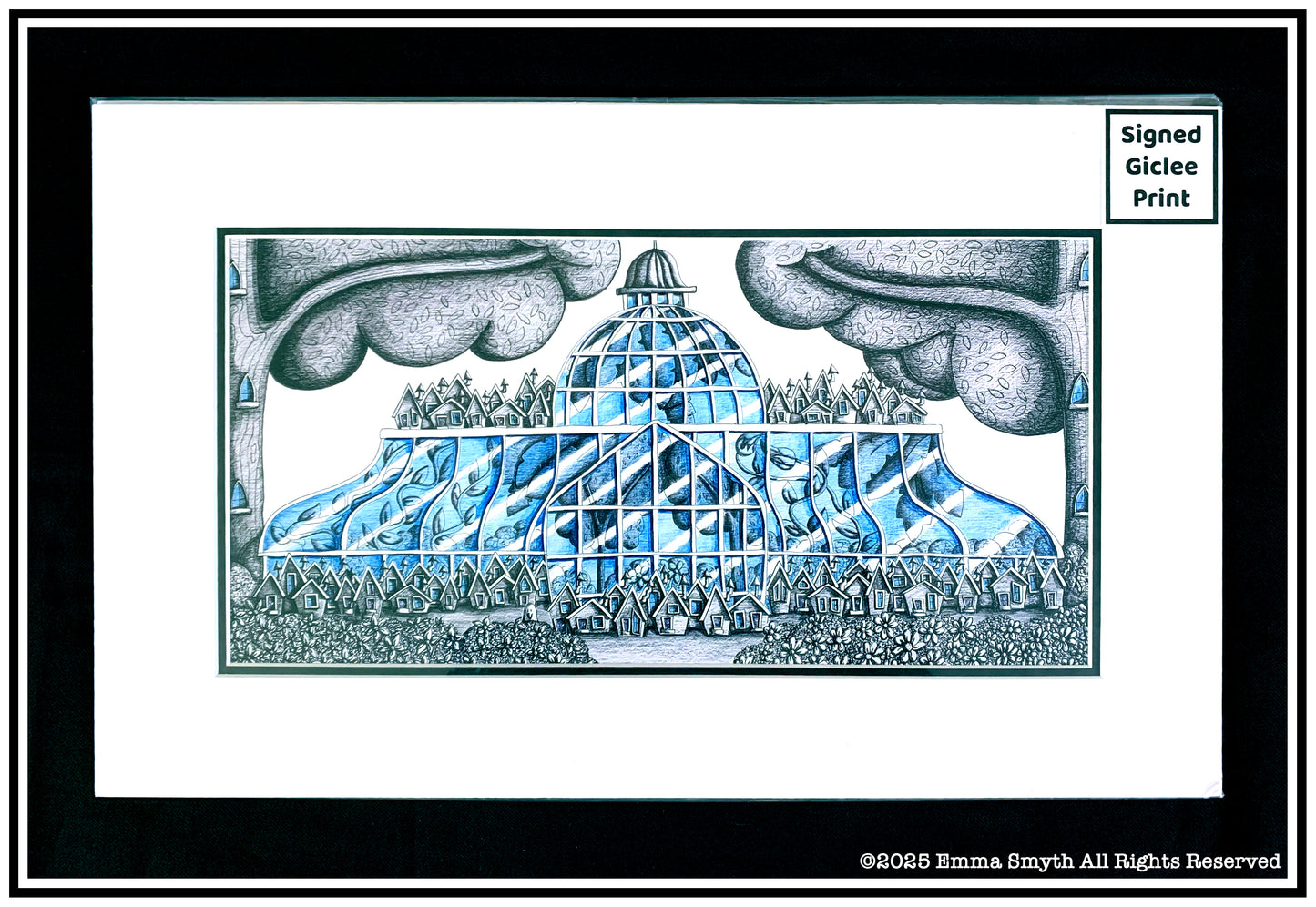 Botanic Gardens Signed Giclee Print in a Mount