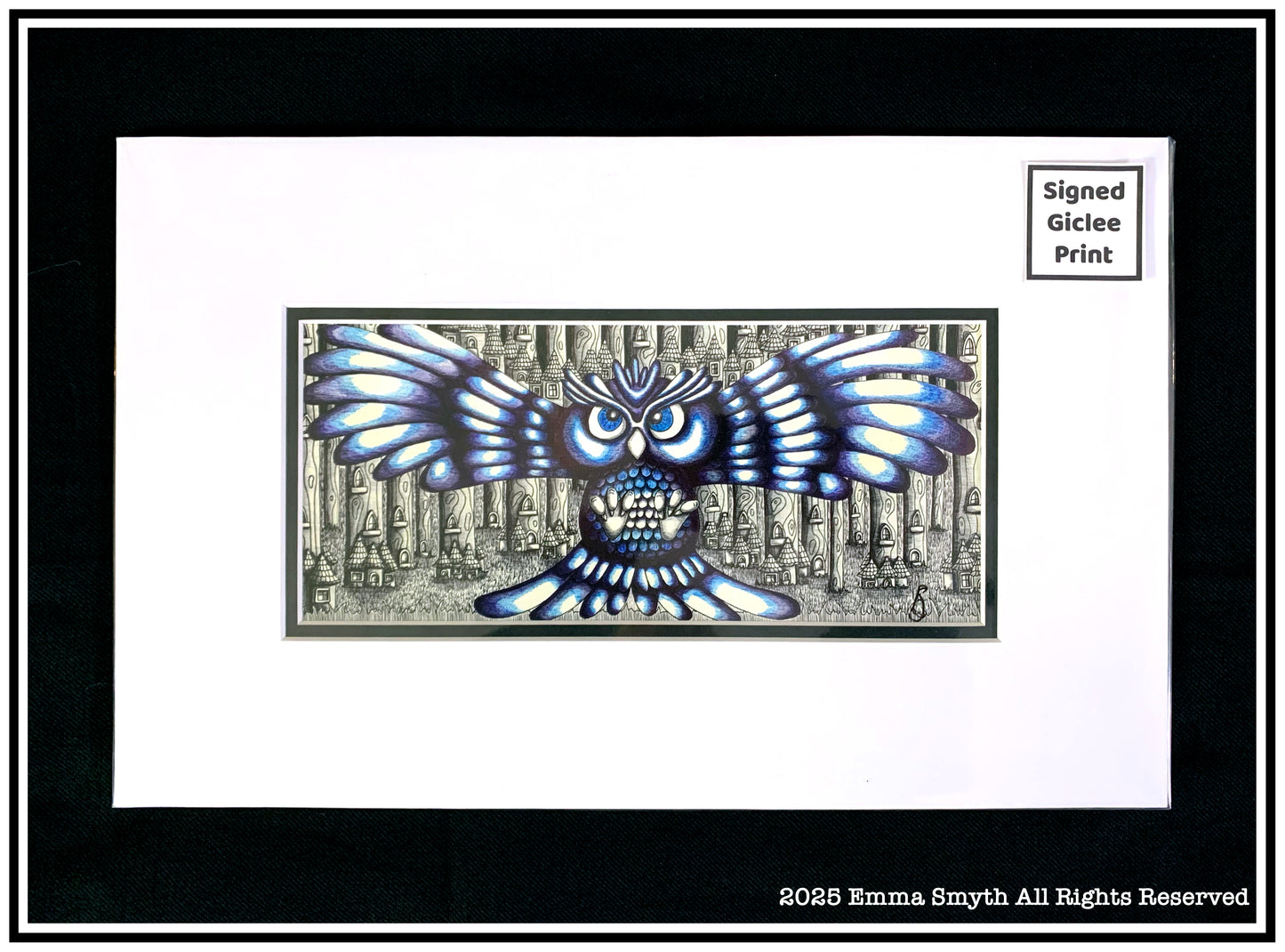 Nocturn Signed Giclee Print in a Mount