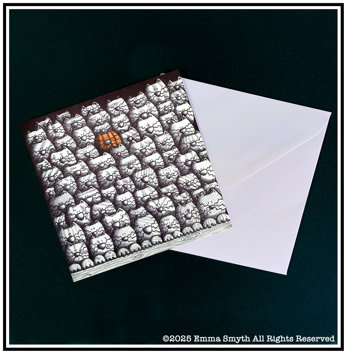 Cats Greetings Card.