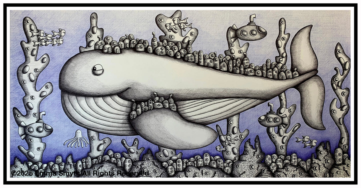 Cruising 60 x 30cm Framed Original Artwork