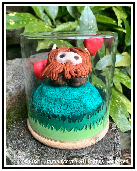 Angus Coo Mini Sculpture Handmade/ Hand Painted