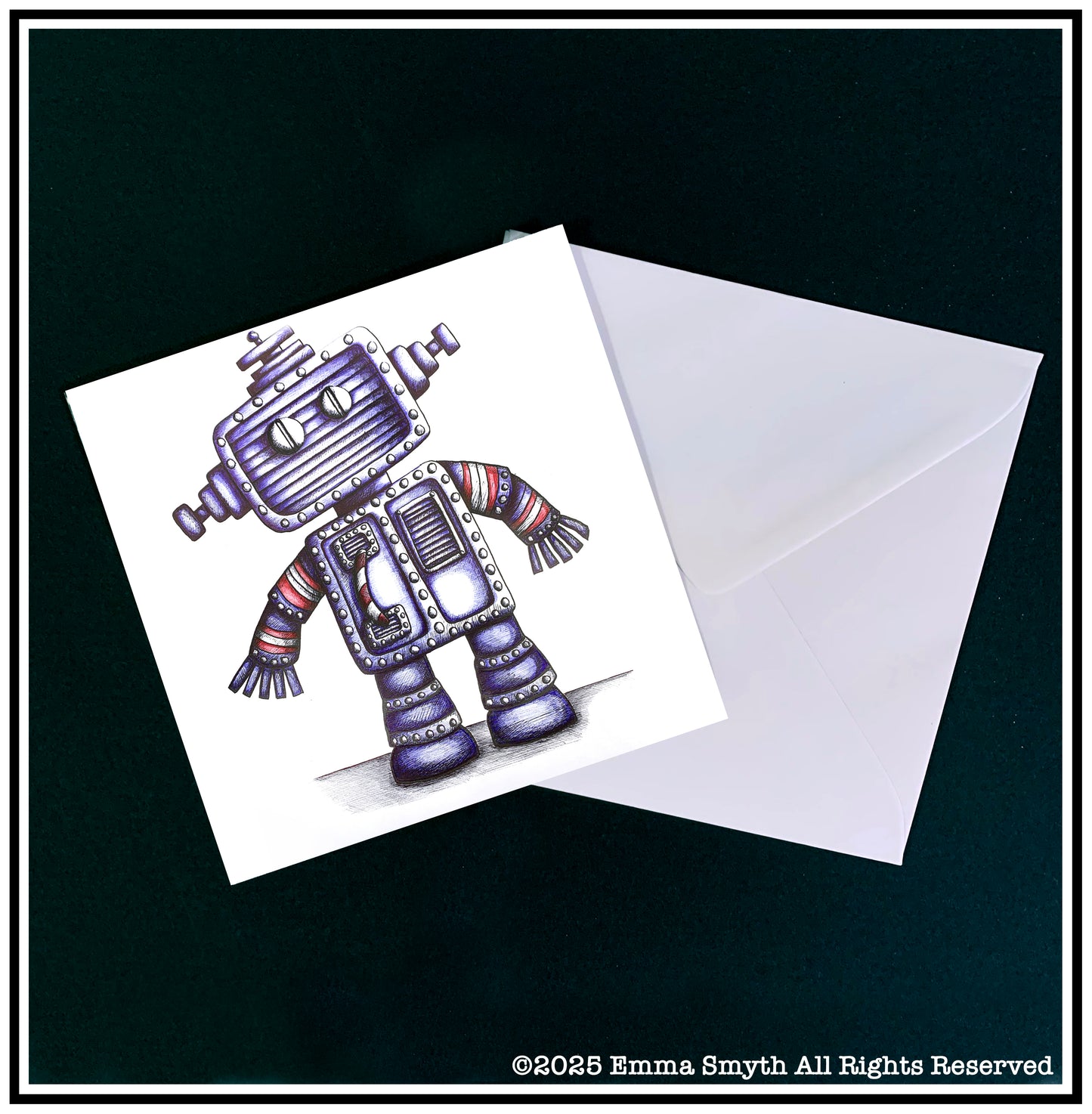 Little Bot Greetings Card.