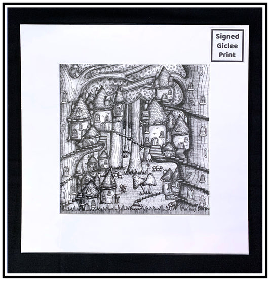 Hidden Places  Signed Giclee Print in a Mount