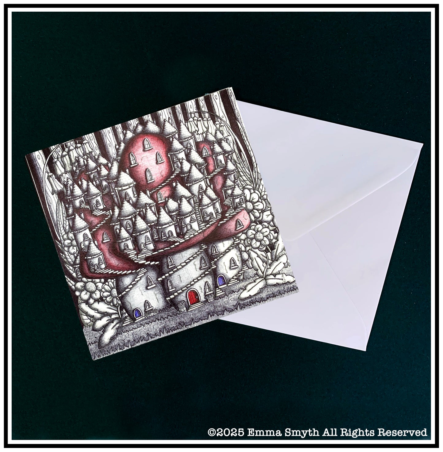 Champignon Greetings Card.