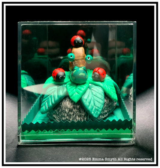 Little Critters Mini Sculpture Original Artwork. 10x10x10cm