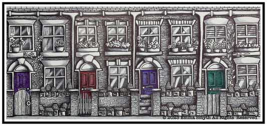 The Terrace 29.5 x 13.5cm