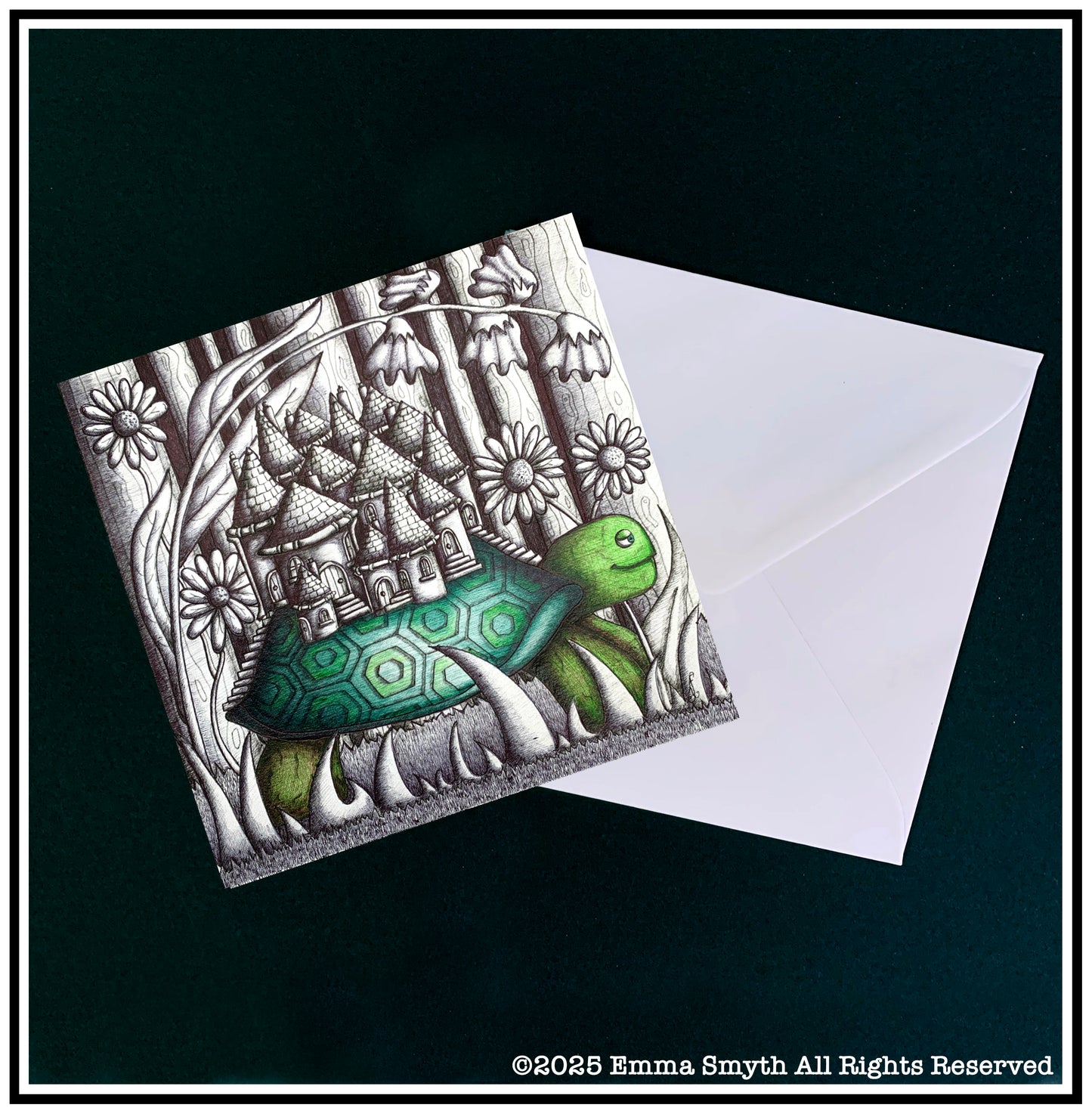 Tortoiseshell Town Greetings Card.