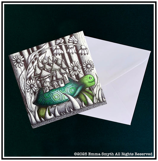 Tortoiseshell Town Greetings Card.