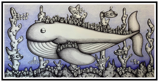 Cruising 60 x 30cm Framed Original Artwork